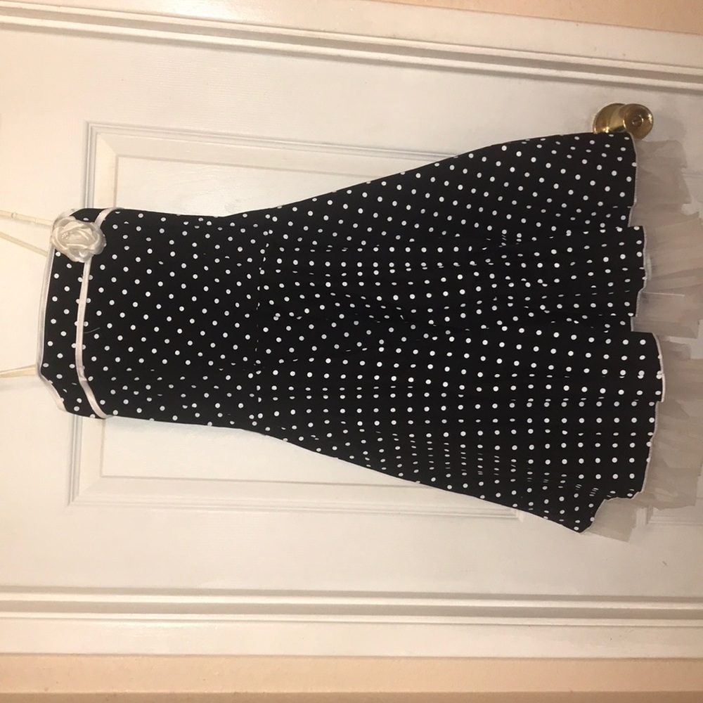 Black and White polkadot dress